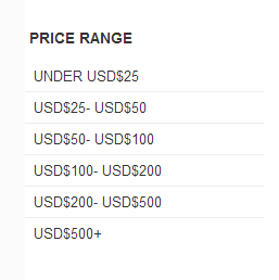 Price Range filter module free for Opencart