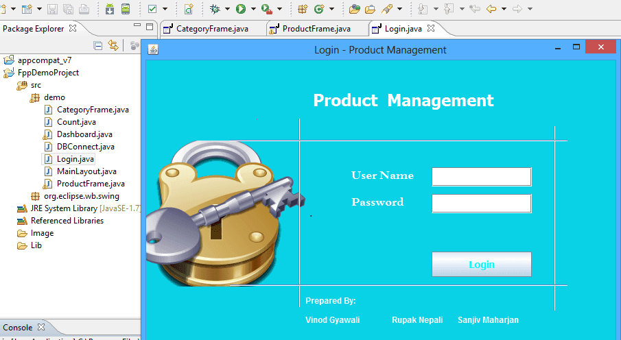 Simple Product Management System in Java