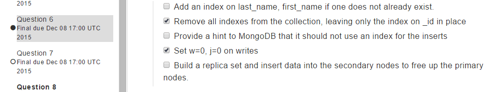 Final: Question 6 Solution M101JS: MongoDB for Node.js Developers