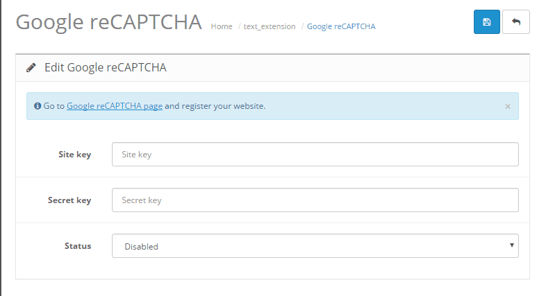 Set up Google reCaptcha or Basic Captcha in OpenCart 3.0+ and 2.3.0.1+