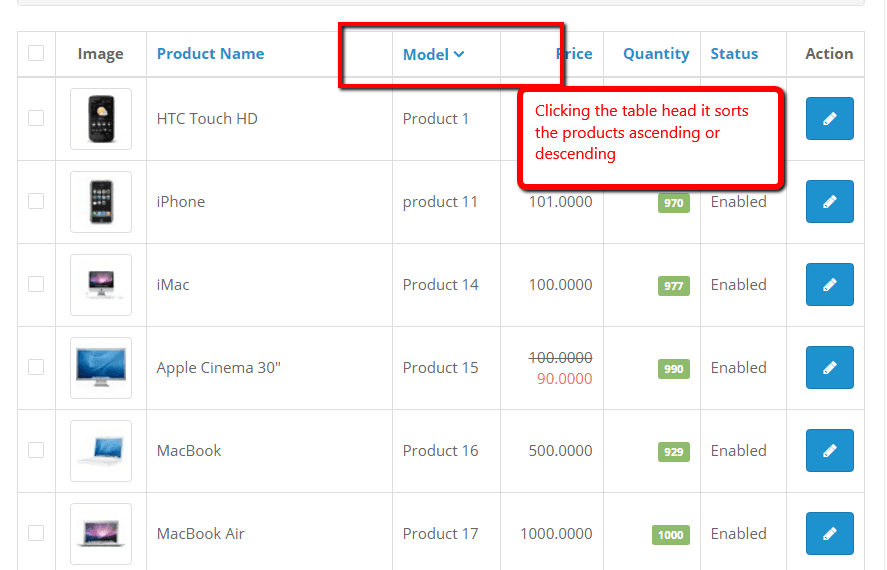 Admin Catalog Product listing default sort order to latest inserted product