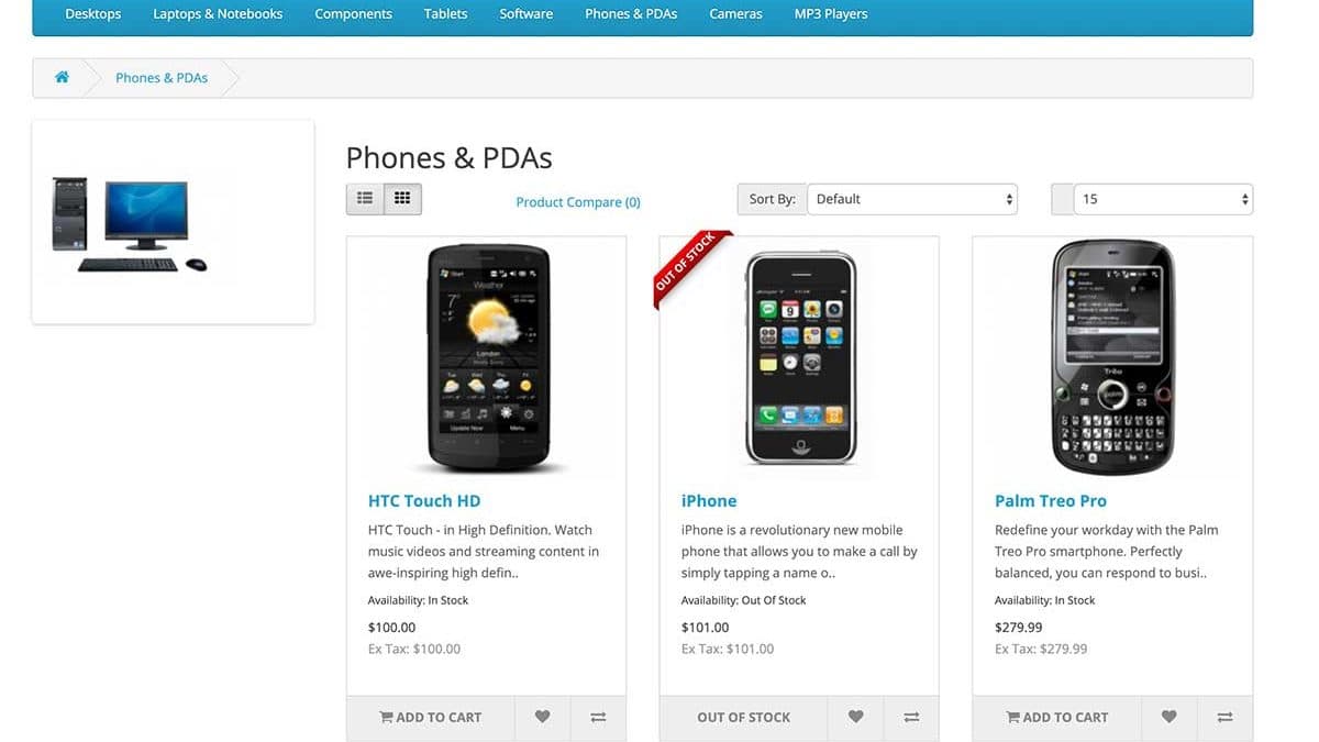 Out of Stock Sold out label, Out of Stock button Opencart 3 module for free