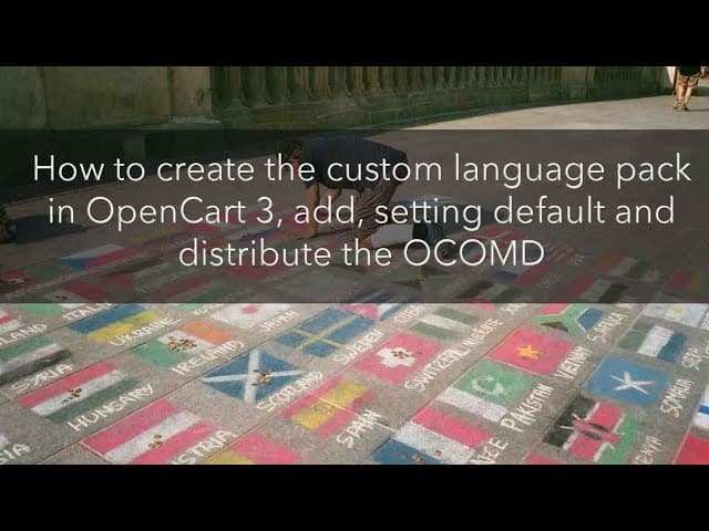 How to make the custom language pack in OpenCart 4?