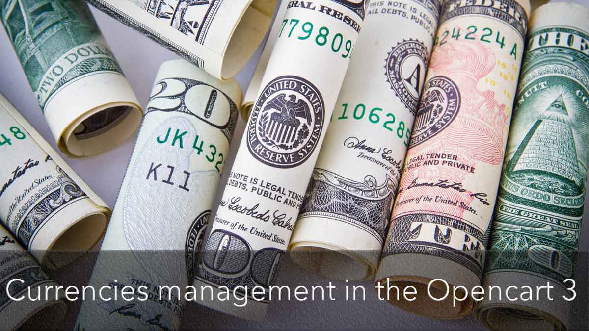 Currencies management in the Opencart 3 and 4 version with auto-update