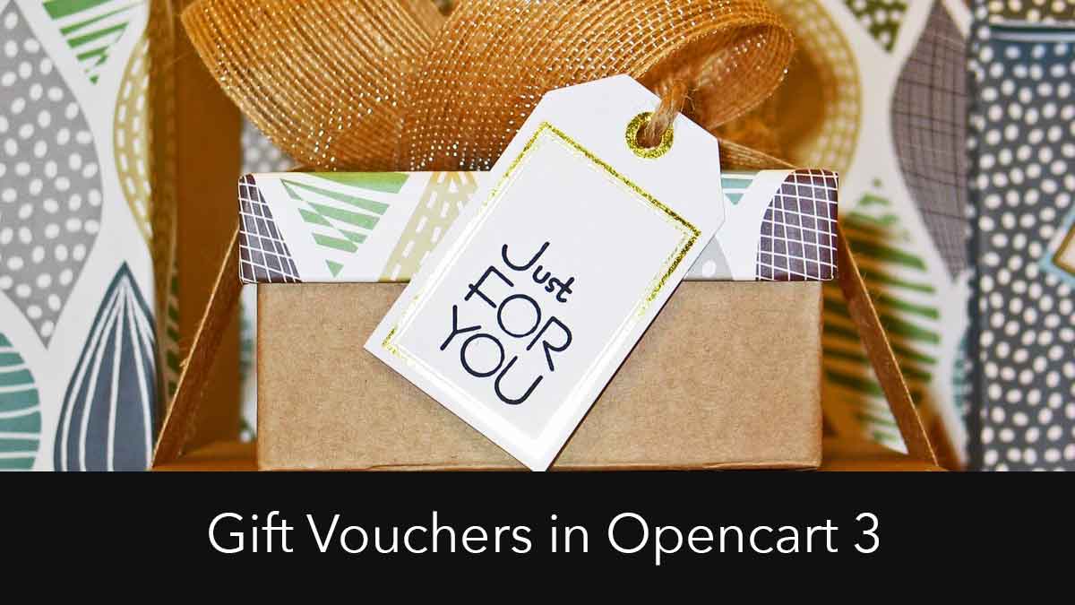 Manage, send, apply and design custom Gift Vouchers in Opencart 3