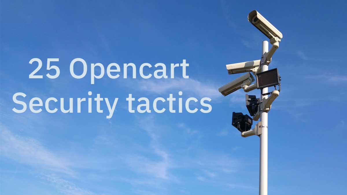 25 website security measures for eCommerce developer &#8211; Opencart