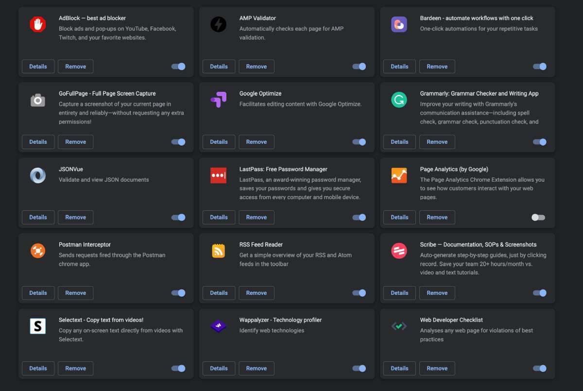 Chrome browser extensions that we use as a developer for efficiency
