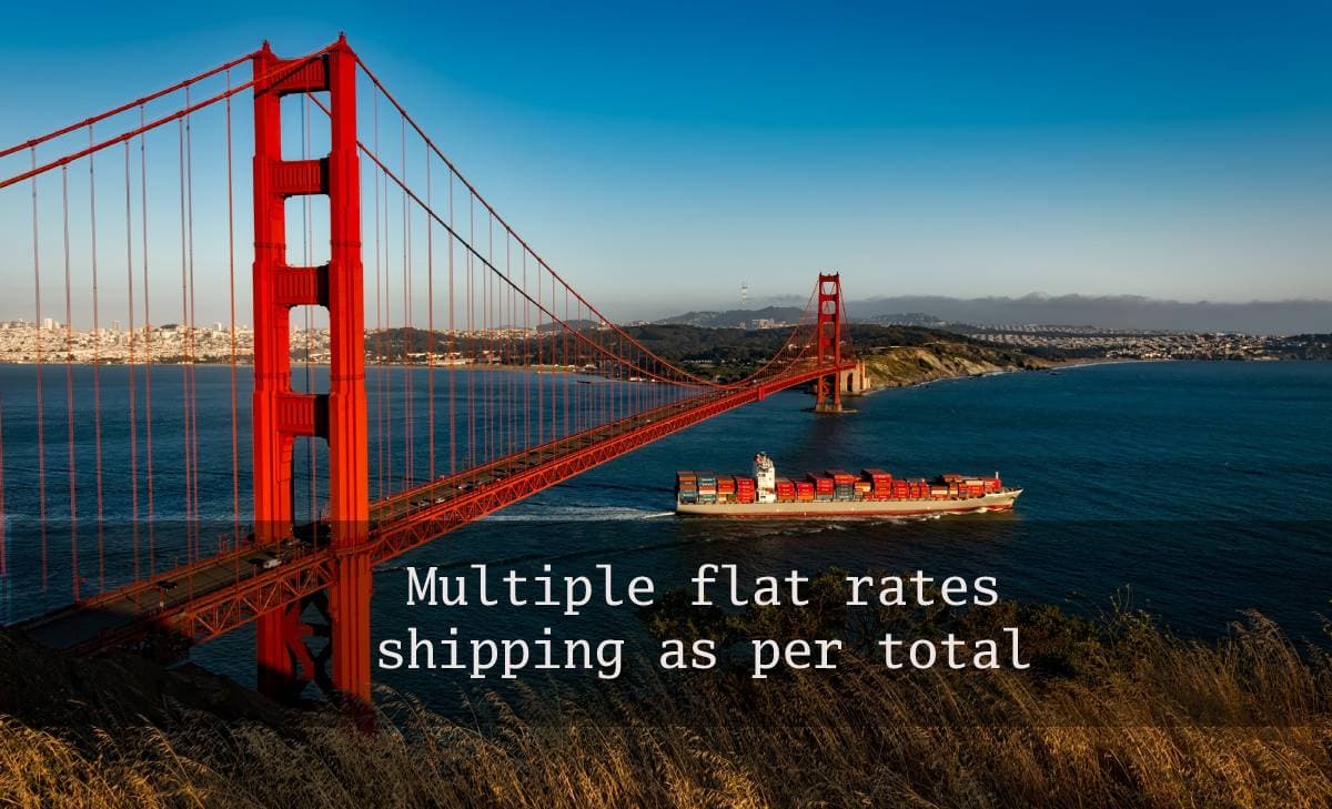 How to show multiple flat rates shipping as per total? OpenCart 4 extension for free