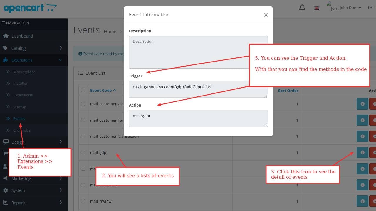 Opencart 4 Events by Examples &#8211; Opencart Tutorial