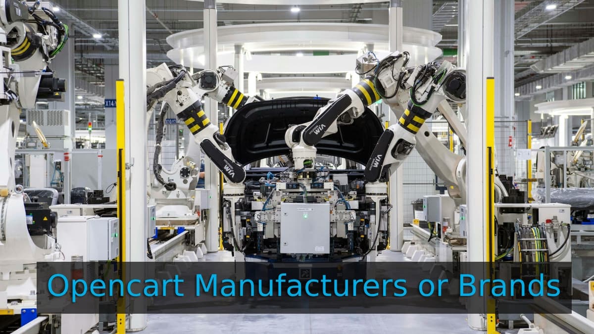 Manufacturer or Brand Management in OpenCart 4 &#8211; user manual